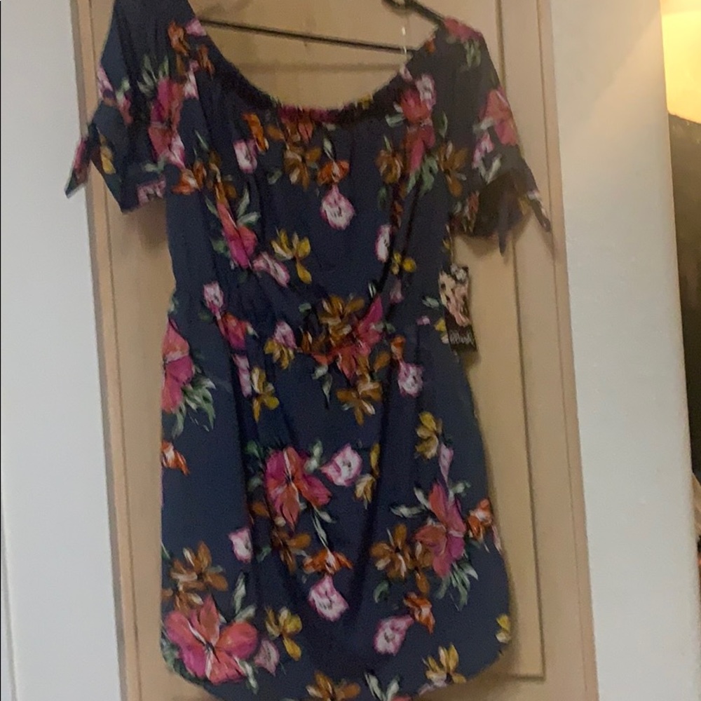 Blush off the shoulder flora dress size XL